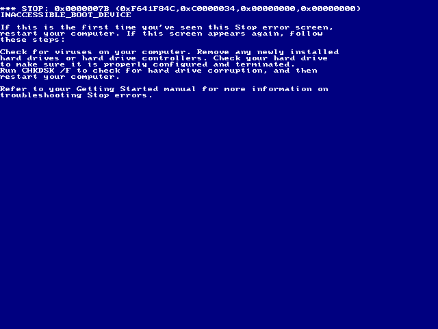 How to get chkdsk f bluescreen